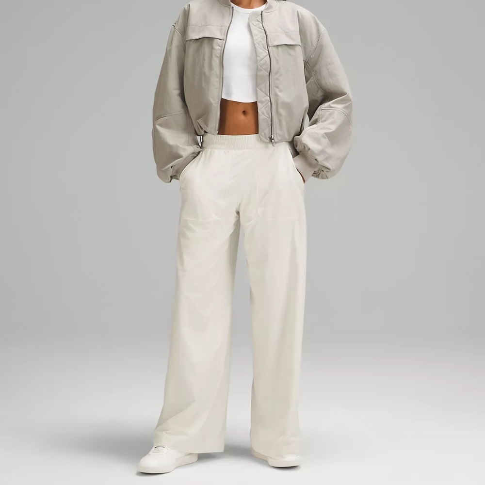 Lululemon Swift Mid Rise Wide-Leg Pant, color: Bone
